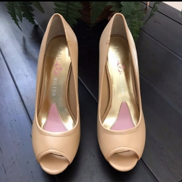 Paris Hilton open Toe Platform Pumps Size 7.5 - Picture 3 of 6